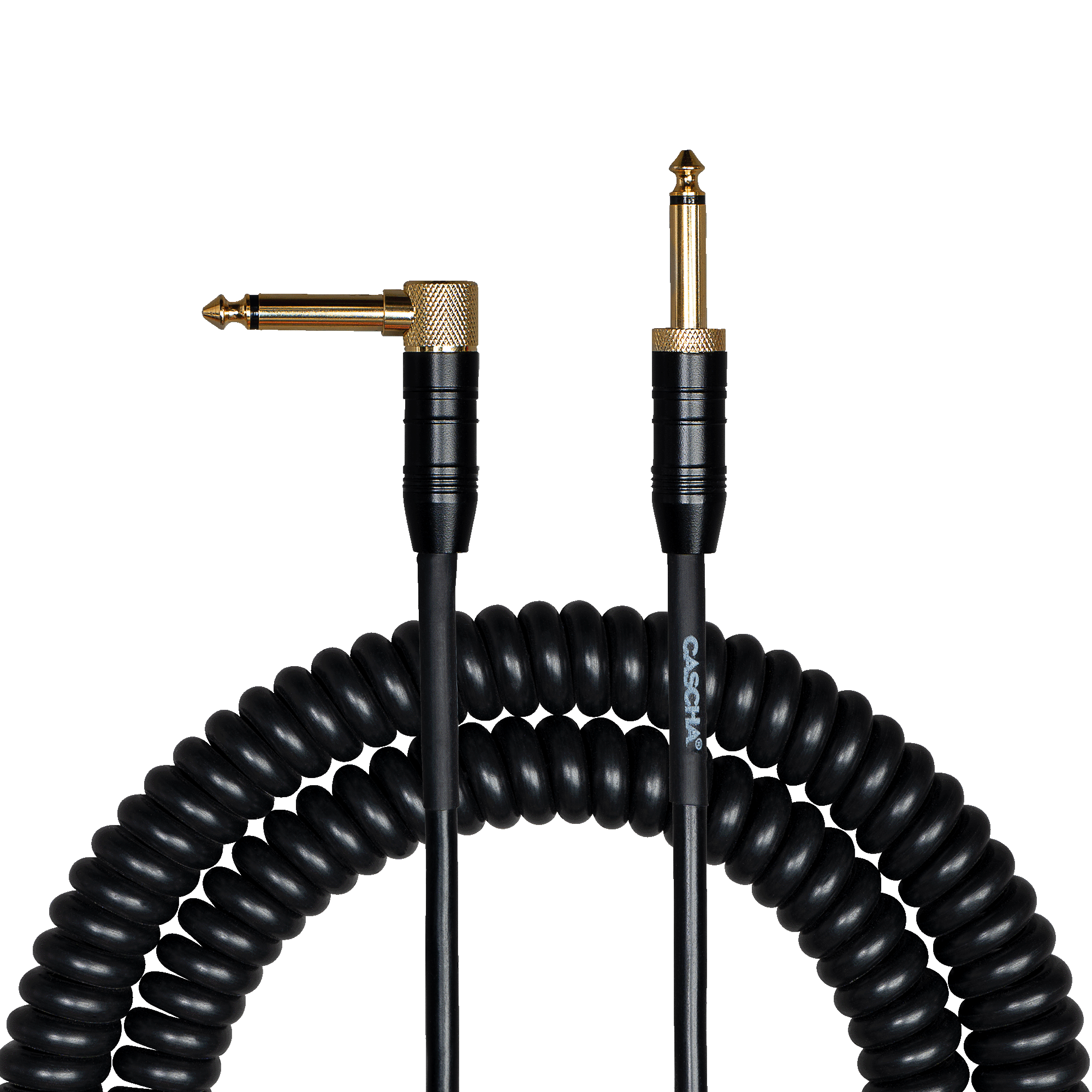 Curly Guitar Cable Black