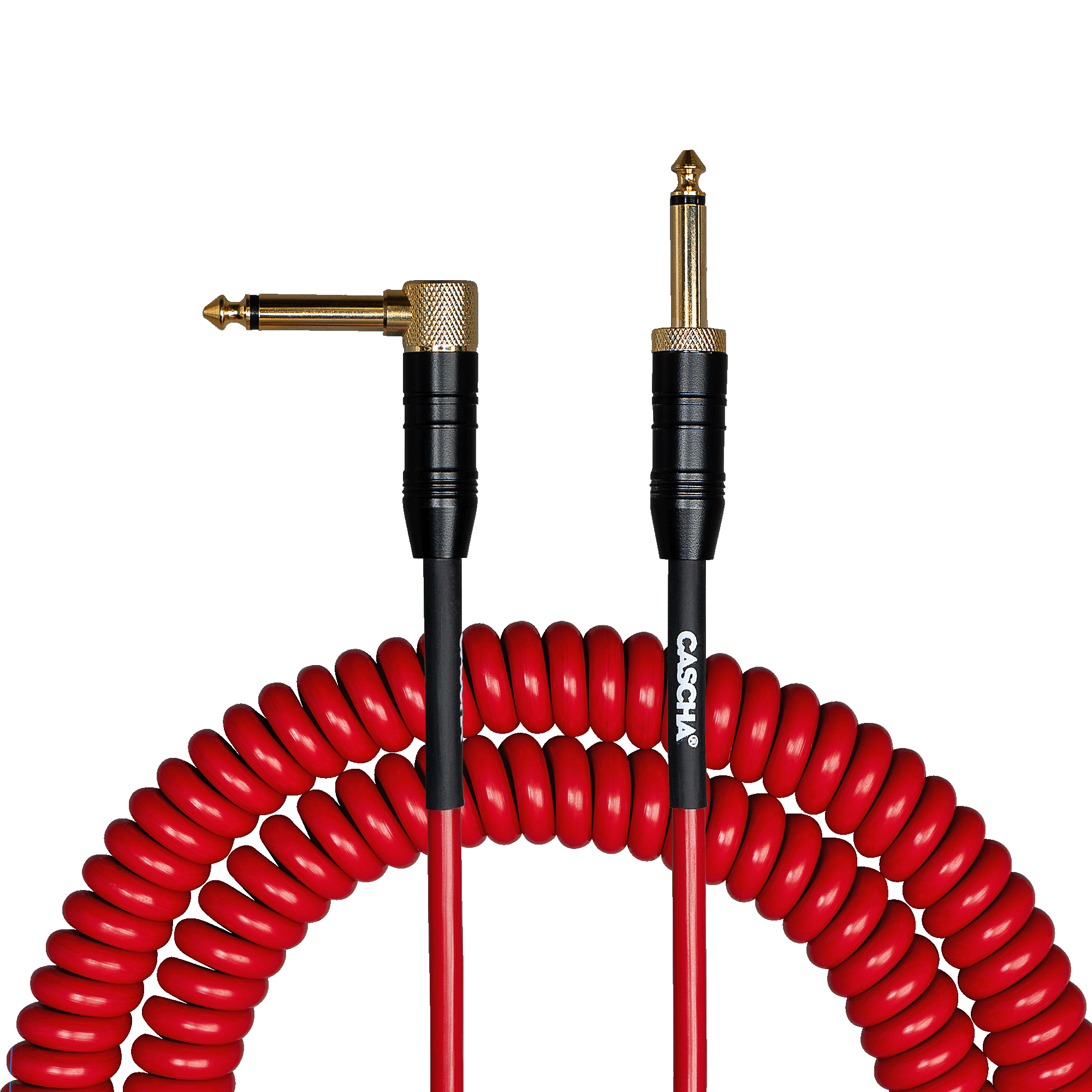 Curly Guitar Cable Red