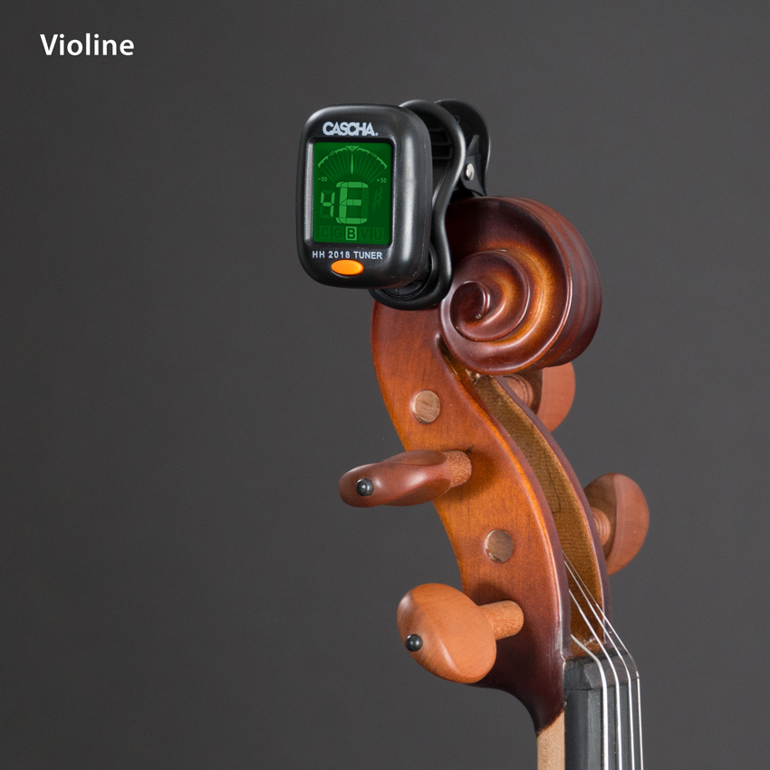 Ukulele Clip-On-Tuner für chromatische Gitarre Violine inklusive Kapodaster und Plektren und Halter und 3-in-1-Saitenkurbel Bass 