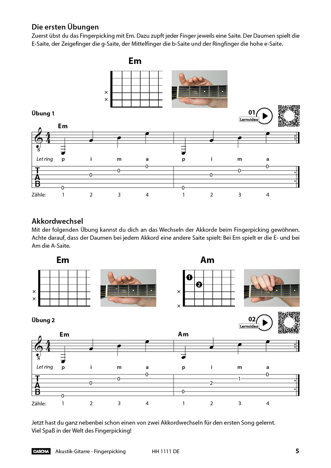 Akustik-Gitarre Fingerpicking - Schnell und einfach lernen Bilder 5