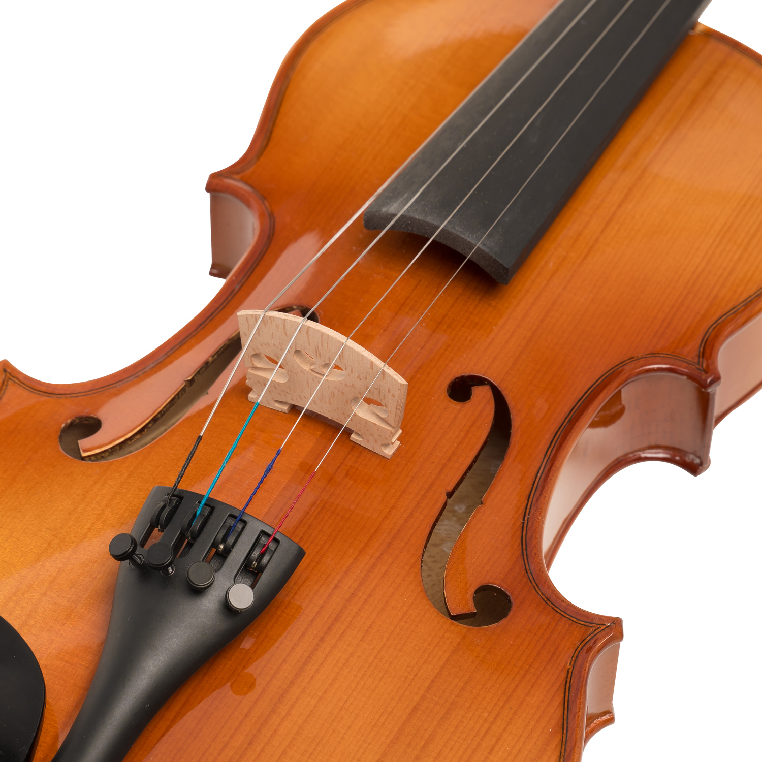 Bow Music Stand & Shoulder Rest VIOLINSK44 2xRosin 2X Bridge includes Case Windsor 4 Violin Super Kit Digital tuner spare Strings 