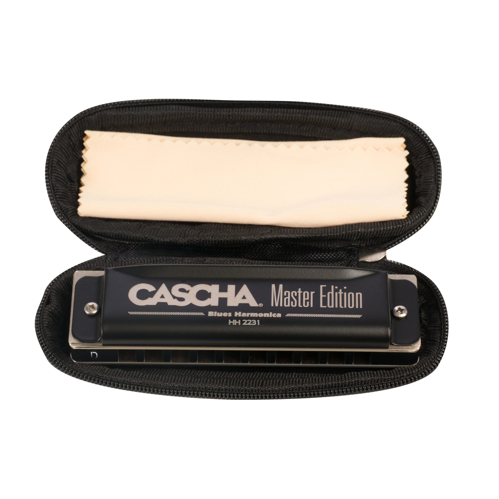 CASCHA Master Edition Blues Harmonica blues organ high-quality harmonica in A-major with soft case and care cloth