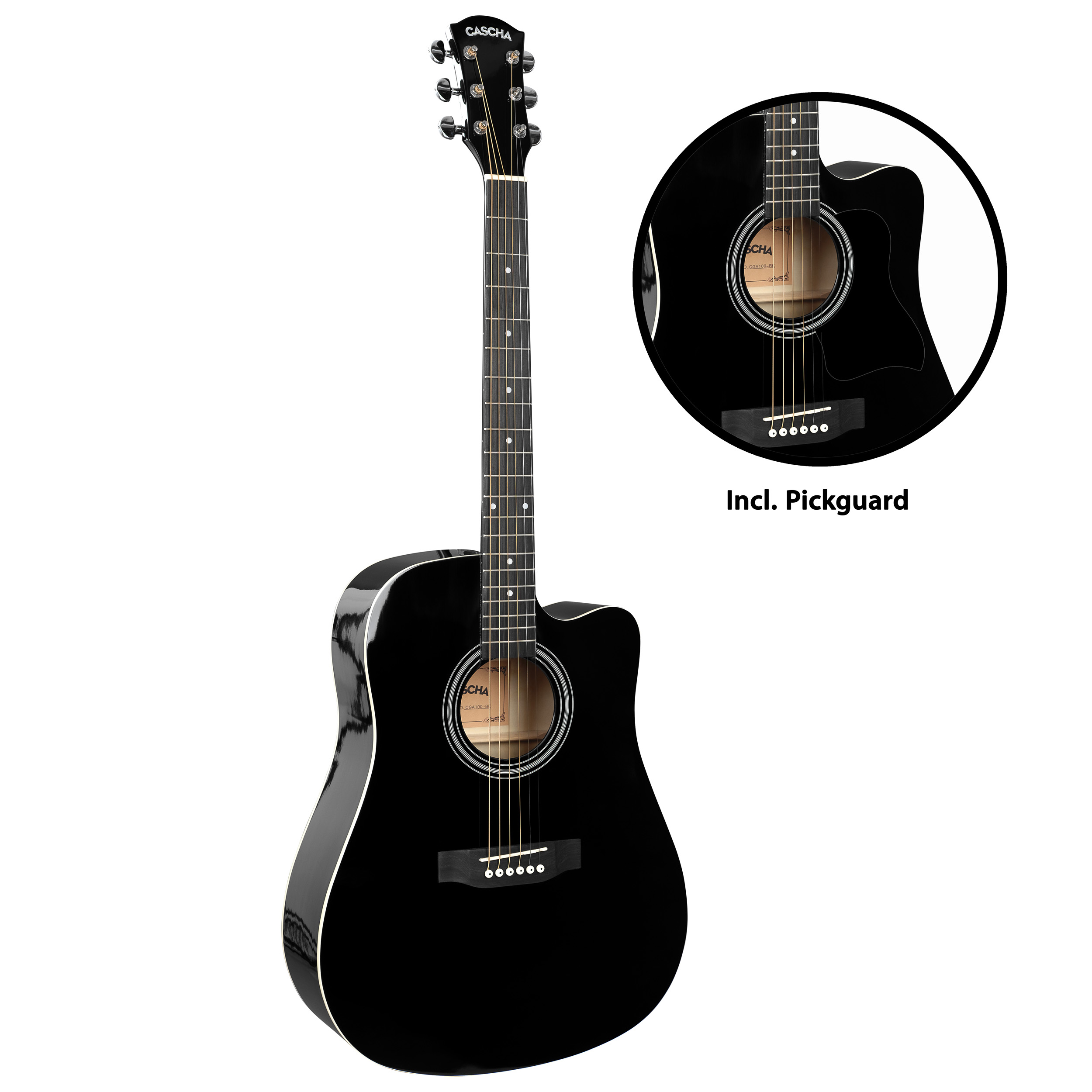 Student Series Dreadnought Guitar Black Product Photos 4